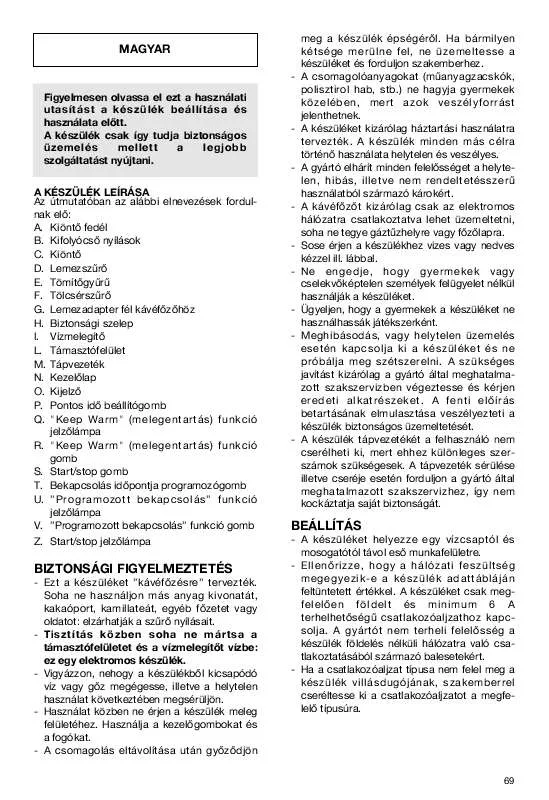 Mode d'emploi DELONGHI EMK 6