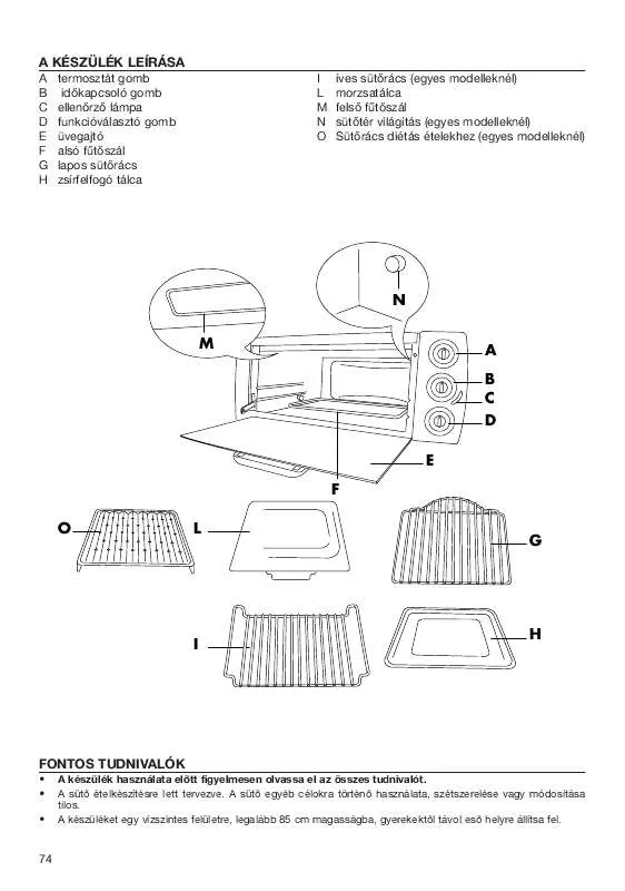 Mode d'emploi DELONGHI EO 12001.B BLACK