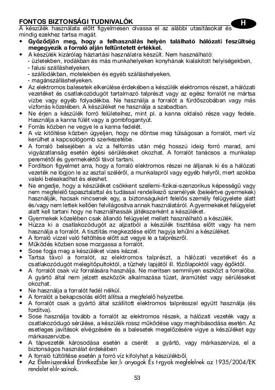 Mode d'emploi DELONGHI KBO 2001.R
