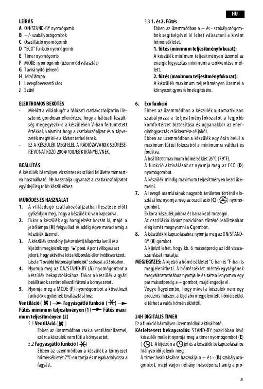 Mode d'emploi DELONGHI TCH 7091ER