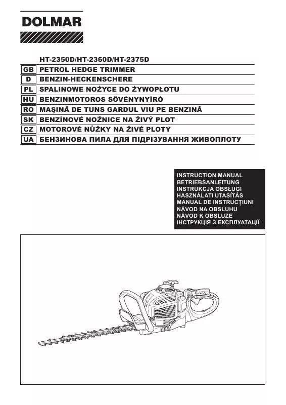 Mode d'emploi DOLMAR HT-2350D