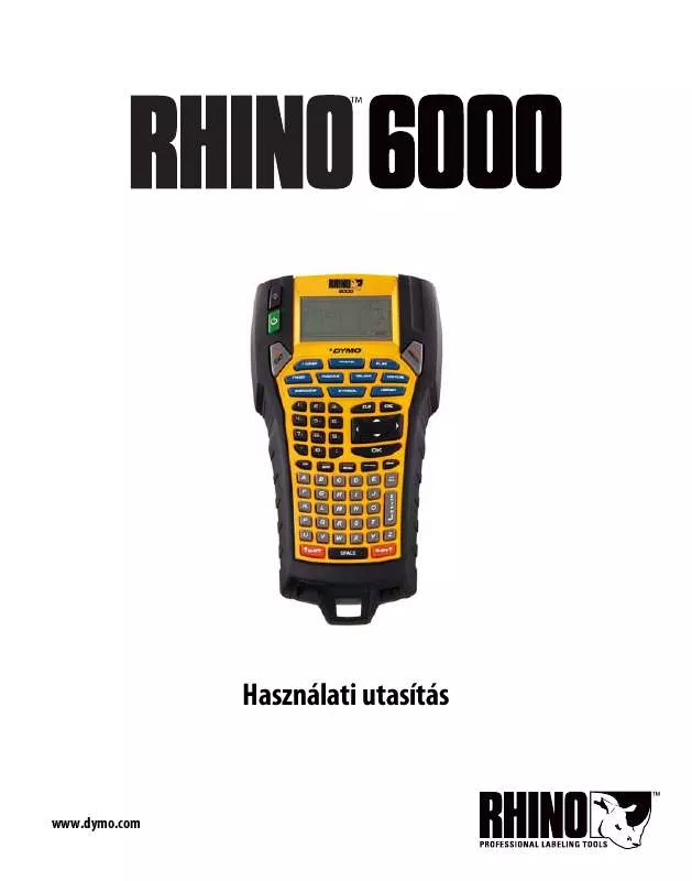 Mode d'emploi DYMO RHINO 6000