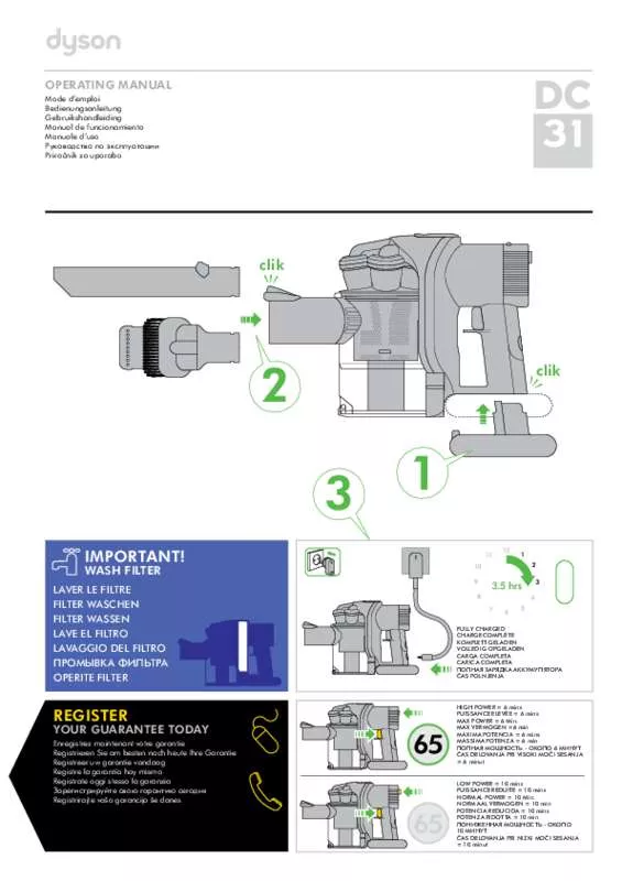 Mode d'emploi DYSON DC31