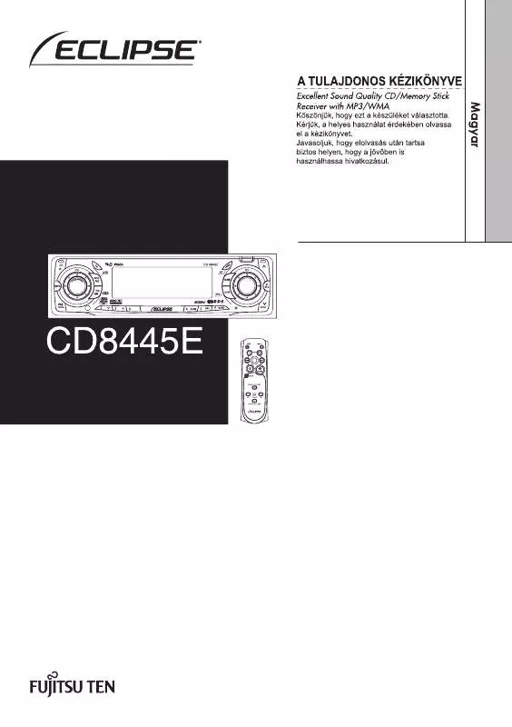 Mode d'emploi ECLIPSE CD8445E