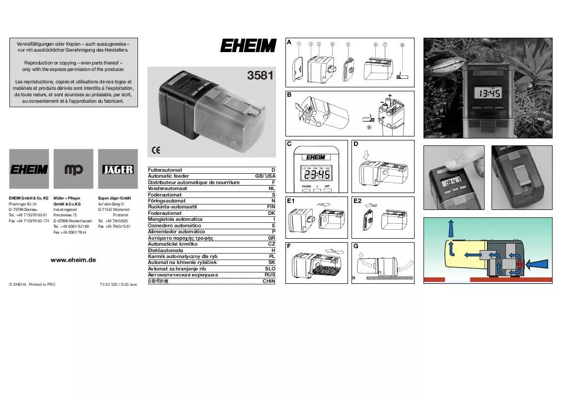 Mode d'emploi EHEIM 3581