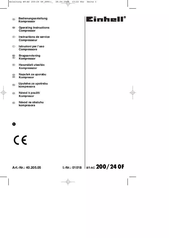 Mode d'emploi EINHELL BT-AC 200-24 OF