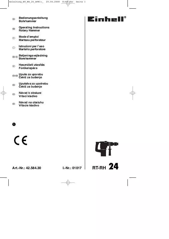 Mode d'emploi EINHELL RT-RH 24