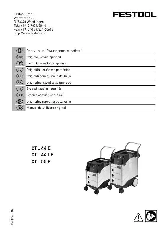 Mode d'emploi FESTOOL CTL 44 E