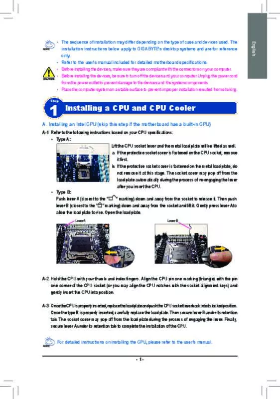 Mode d'emploi GIGABYTE 8S648FXP-RZ