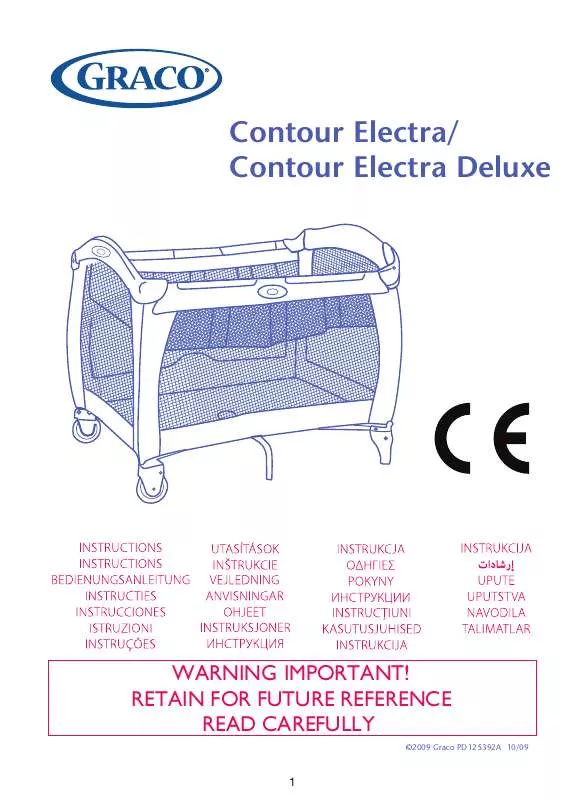 Mode d'emploi GRACO CONTOUR ELECTRA DELUXE