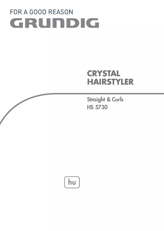 Mode d'emploi GRUNDIG HS 5730 CRYSTAL HAIRSTYLER