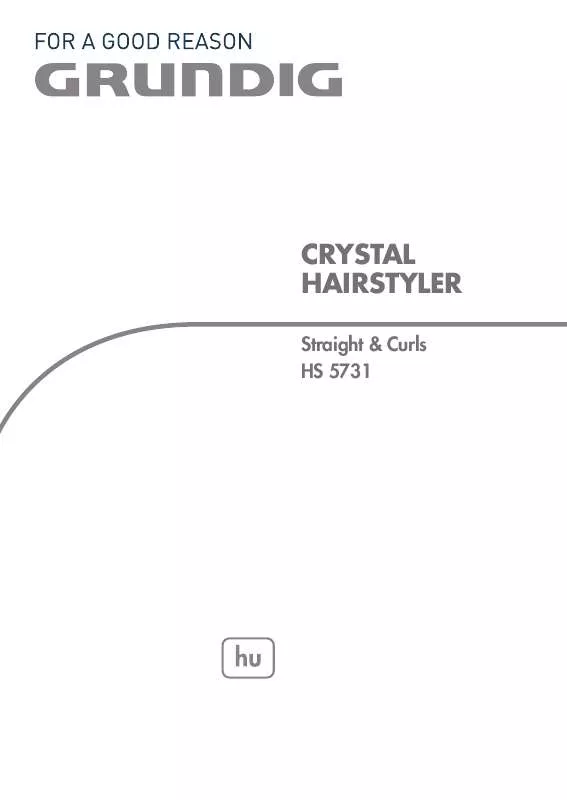 Mode d'emploi GRUNDIG HS 5731 CRYSTAL HAIRSTYLER