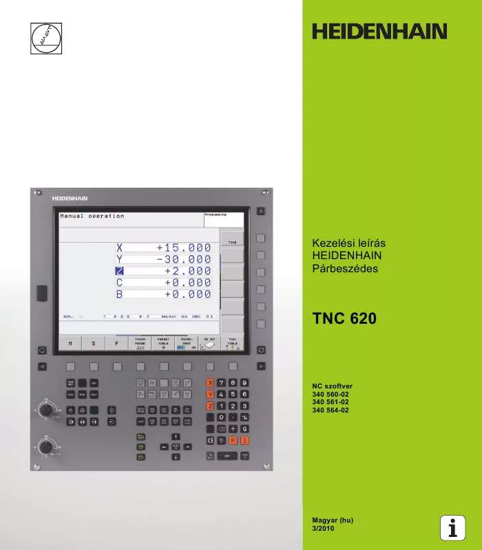 Mode d'emploi HEIDENHAIN TNC 620