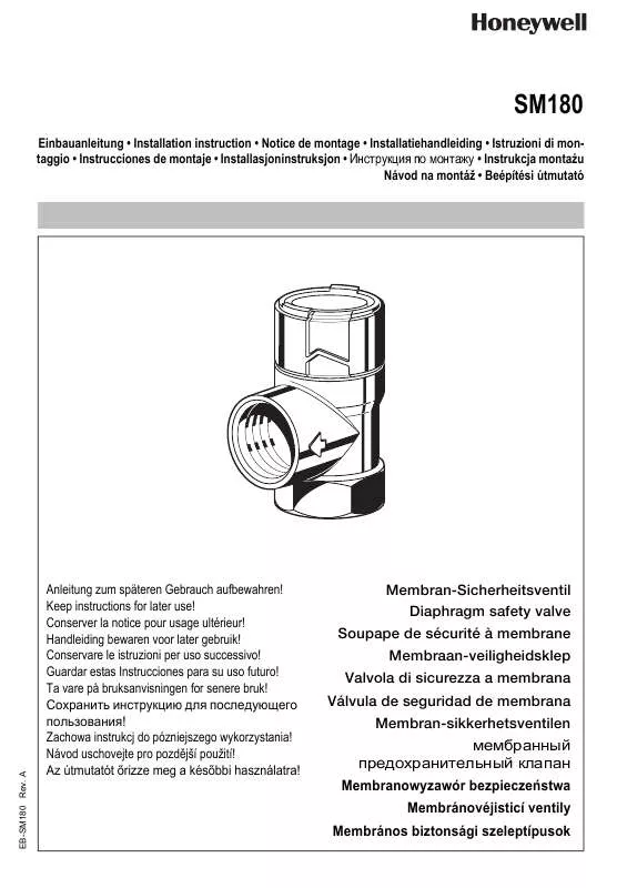 Mode d'emploi HONEYWELL SM180