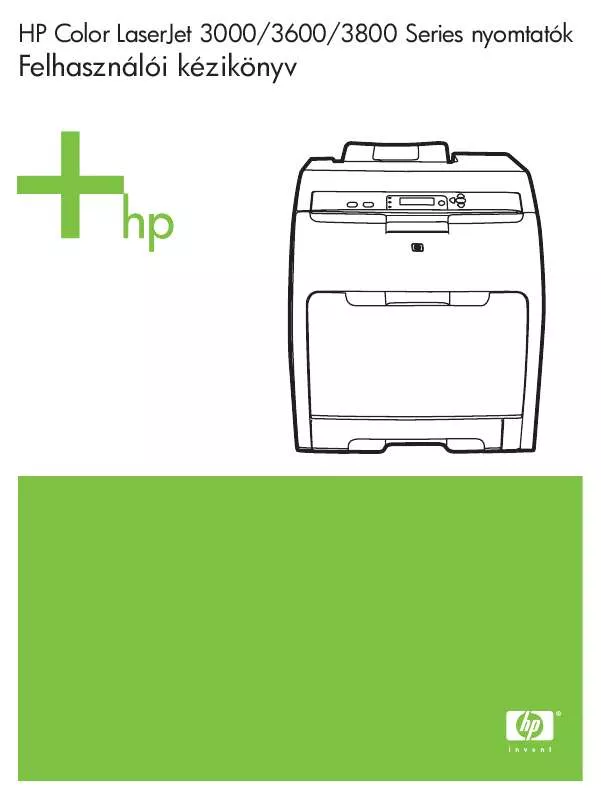 Mode d'emploi HP COLOR LASERJET 3000