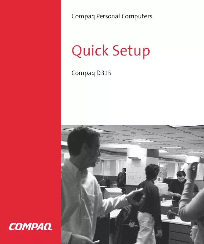 Mode d'emploi HP COMPAQ D315 DESKTOP PC