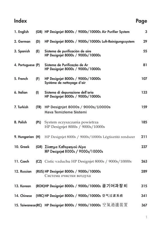 Mode d'emploi HP DESIGNJET 8000