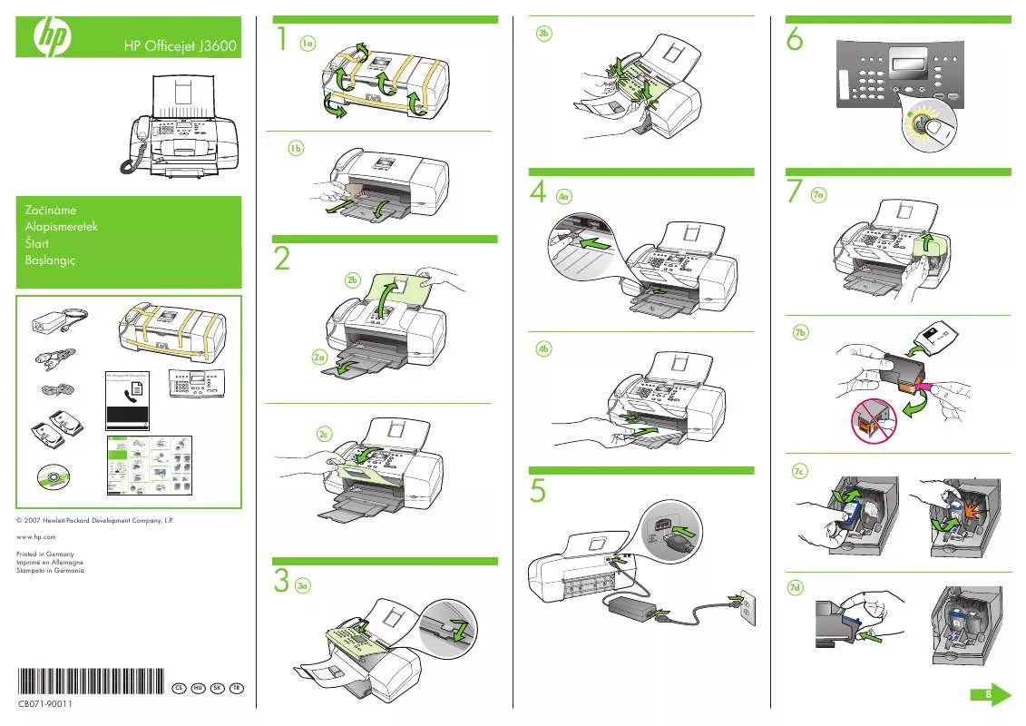 Mode d'emploi HP OFFICEJET J3600 ALL-IN-ONE