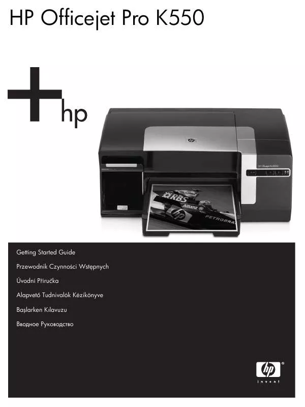 Mode d'emploi HP OFFICEJET PRO K550 COLOR