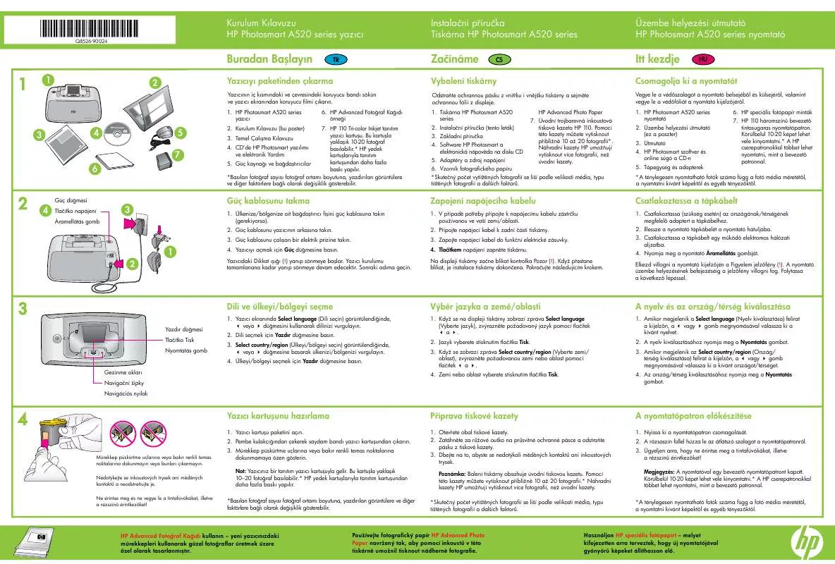 Mode d'emploi HP PHOTOSMART A520