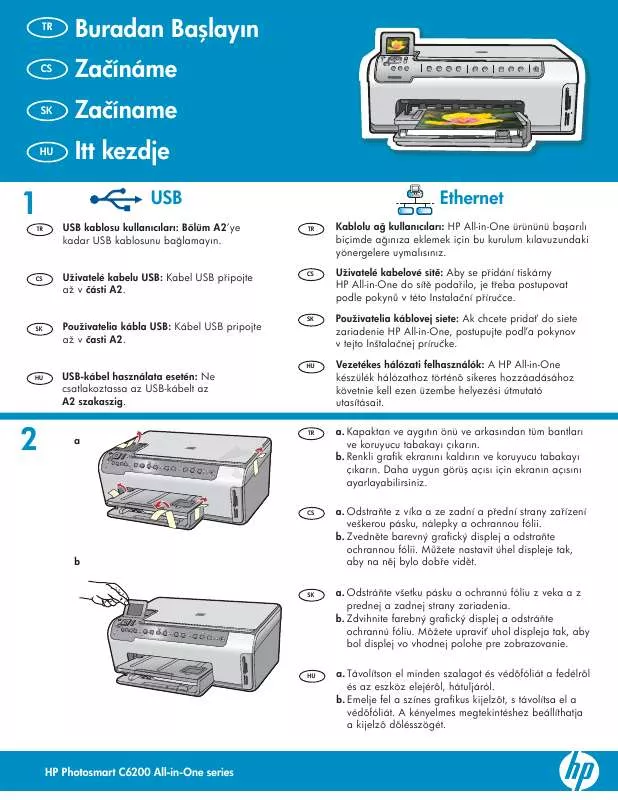 Mode d'emploi HP PHOTOSMART C6200 ALL-IN-ONE