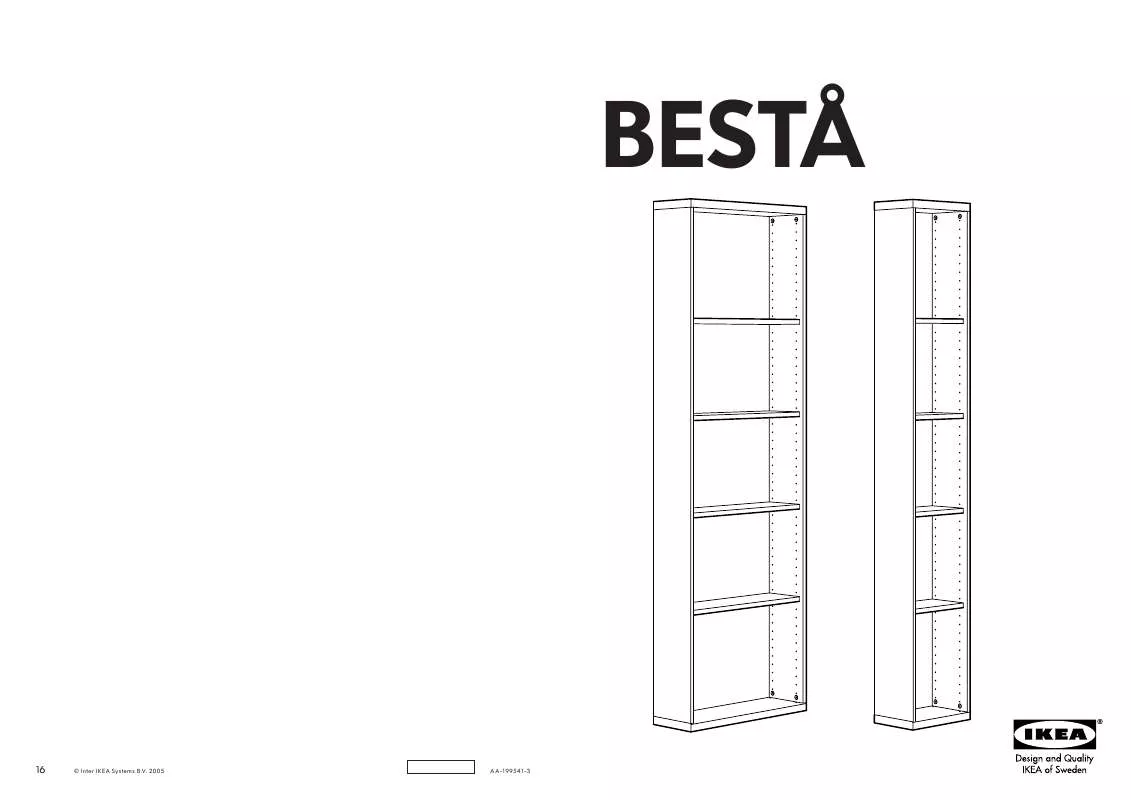 Mode d'emploi IKEA BESTÅ POLCOS ELEM