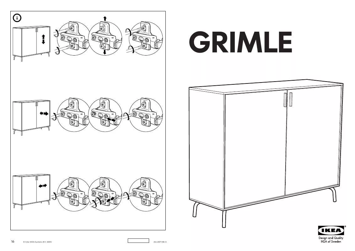 Mode d'emploi IKEA GRIMLE TÁLALÓ