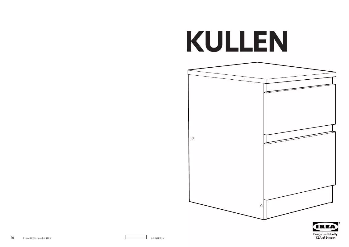 Mode d'emploi IKEA KULLEN 2 FIÓKOS SZEKRÉNY