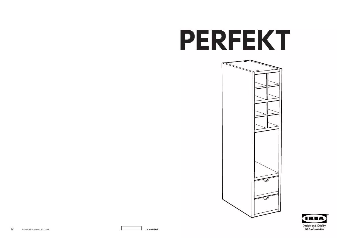 Mode d'emploi IKEA PERFEKT 2 FIÓKOS POLC