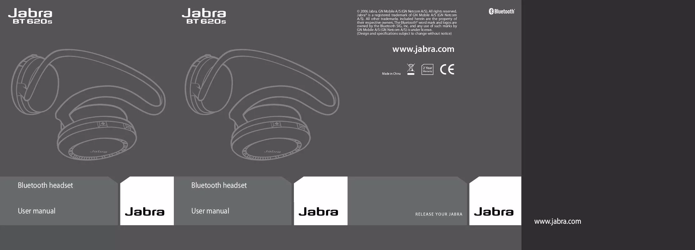 Mode d'emploi JABRA BT 620S