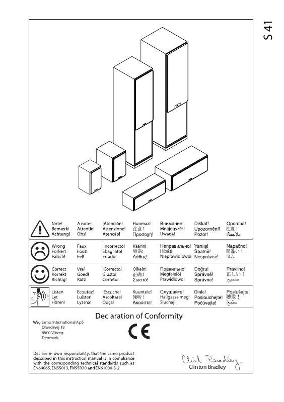 Mode d'emploi JAMO S 416