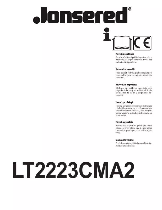 Mode d'emploi JONSERED LT 2223 CMA2