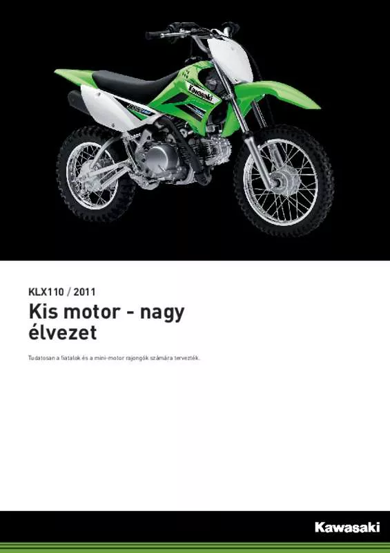 Mode d'emploi KAWASAKI KLX 110