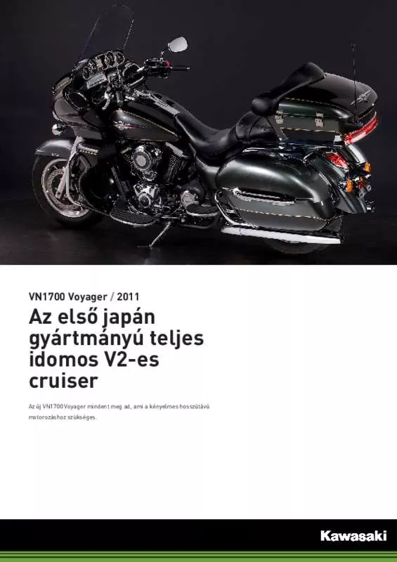 Mode d'emploi KAWASAKI VN 1700 VOYAGER