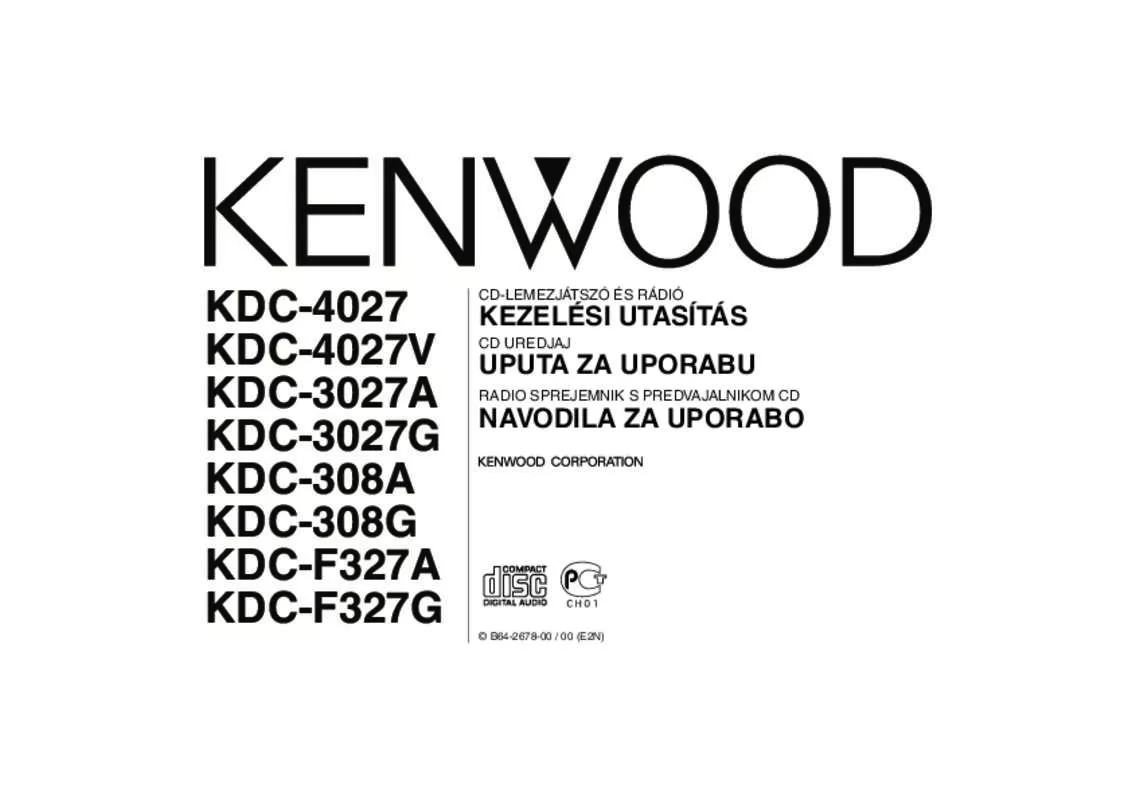 Mode d'emploi KENWOOD KDC-3027A