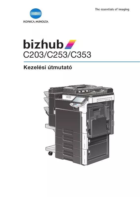 Mode d'emploi KONICA MINOLTA BIZHUB C353