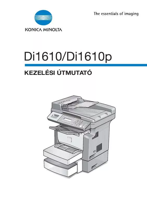 Mode d'emploi KONICA MINOLTA DI1610P