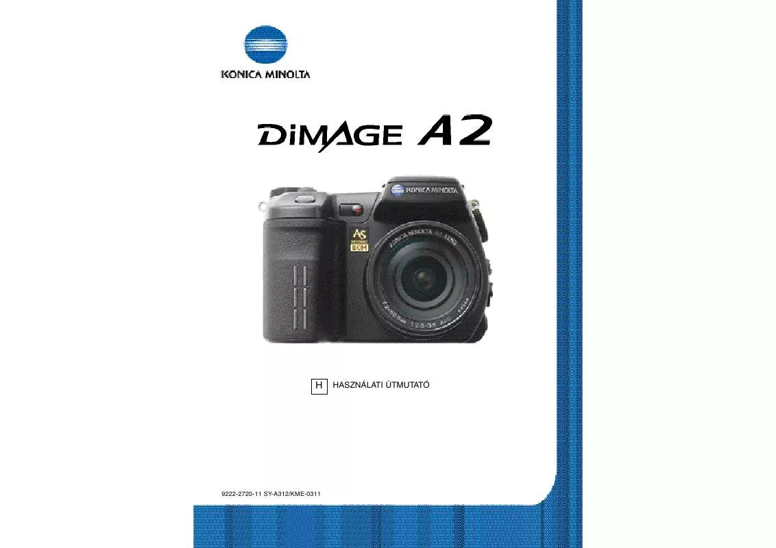 Mode d'emploi KONICA MINOLTA DIMAGE A2