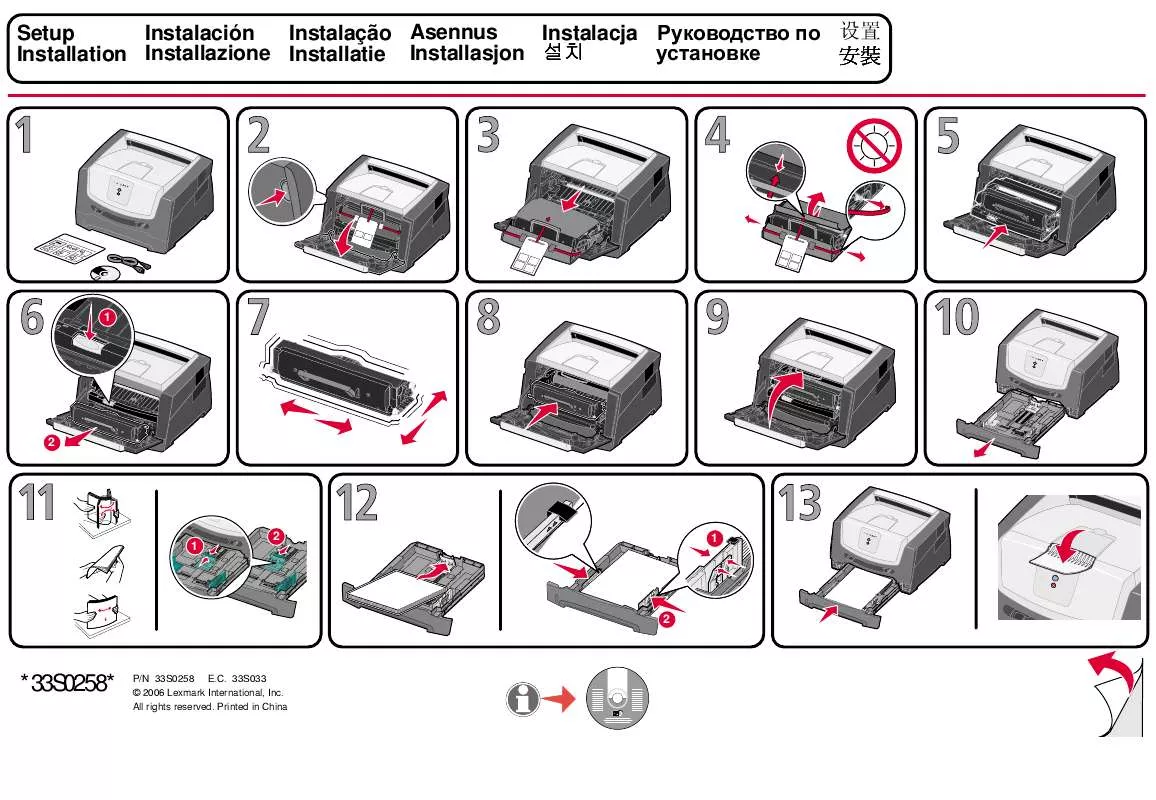 Mode d'emploi LEXMARK E352DN