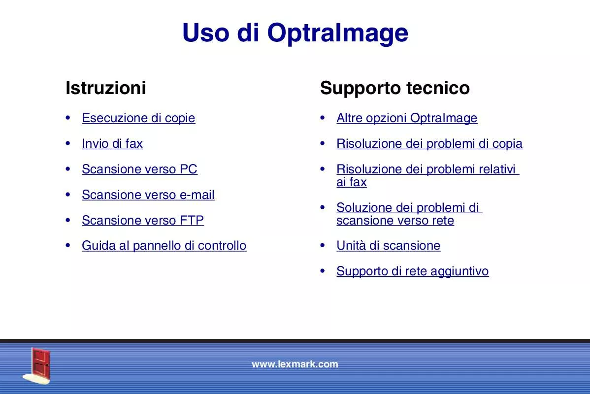 Mode d'emploi LEXMARK OPTRAIMAGE 242/232 (OCT 2000)