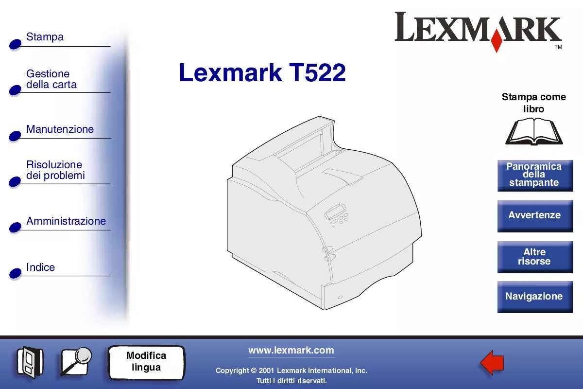 Mode d'emploi LEXMARK T520