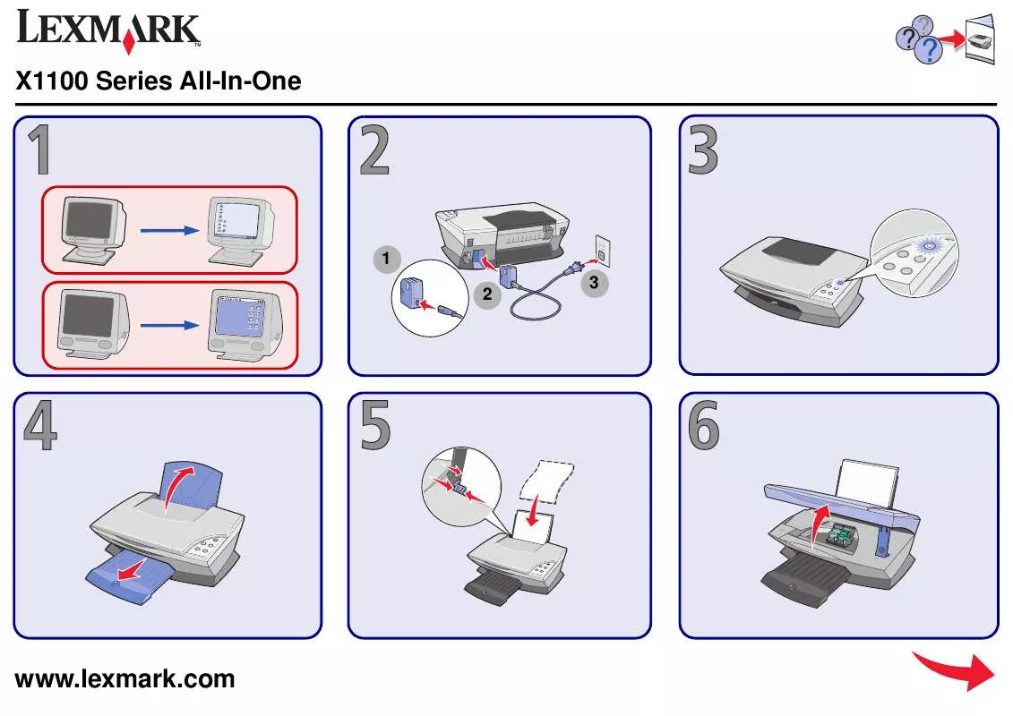 Mode d'emploi LEXMARK X1100