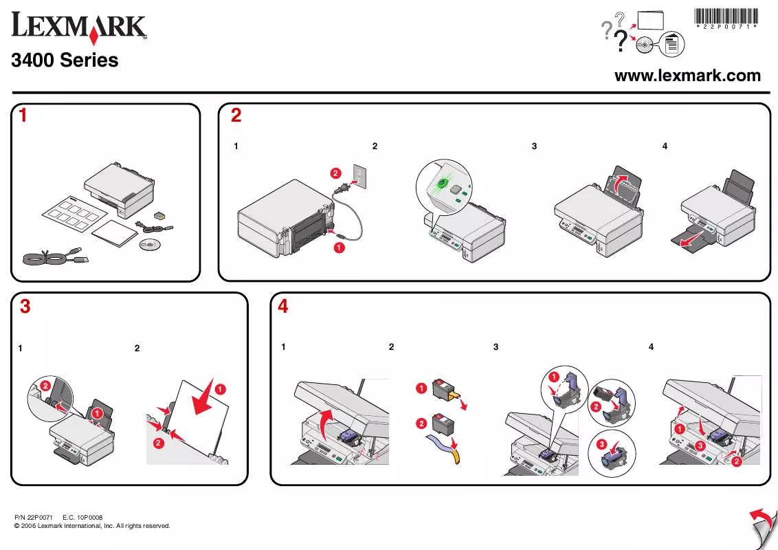 Mode d'emploi LEXMARK X3480