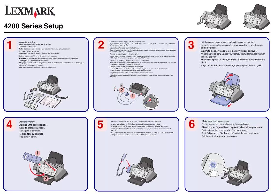 Mode d'emploi LEXMARK X4250