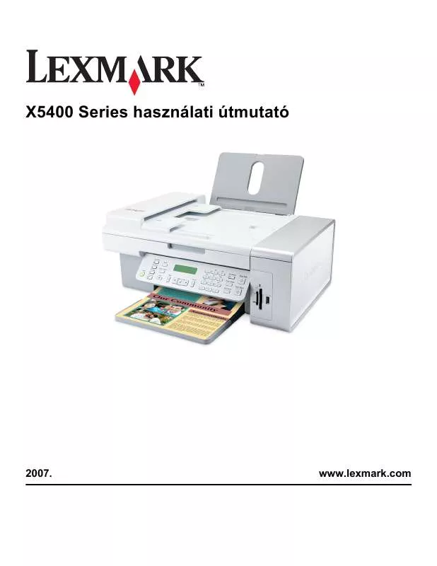 Mode d'emploi LEXMARK X5435