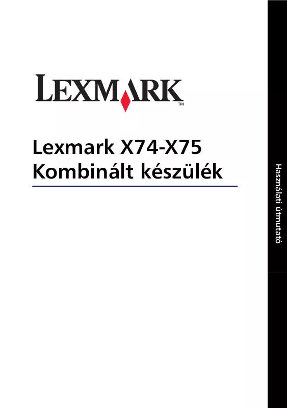 Mode d'emploi LEXMARK X75