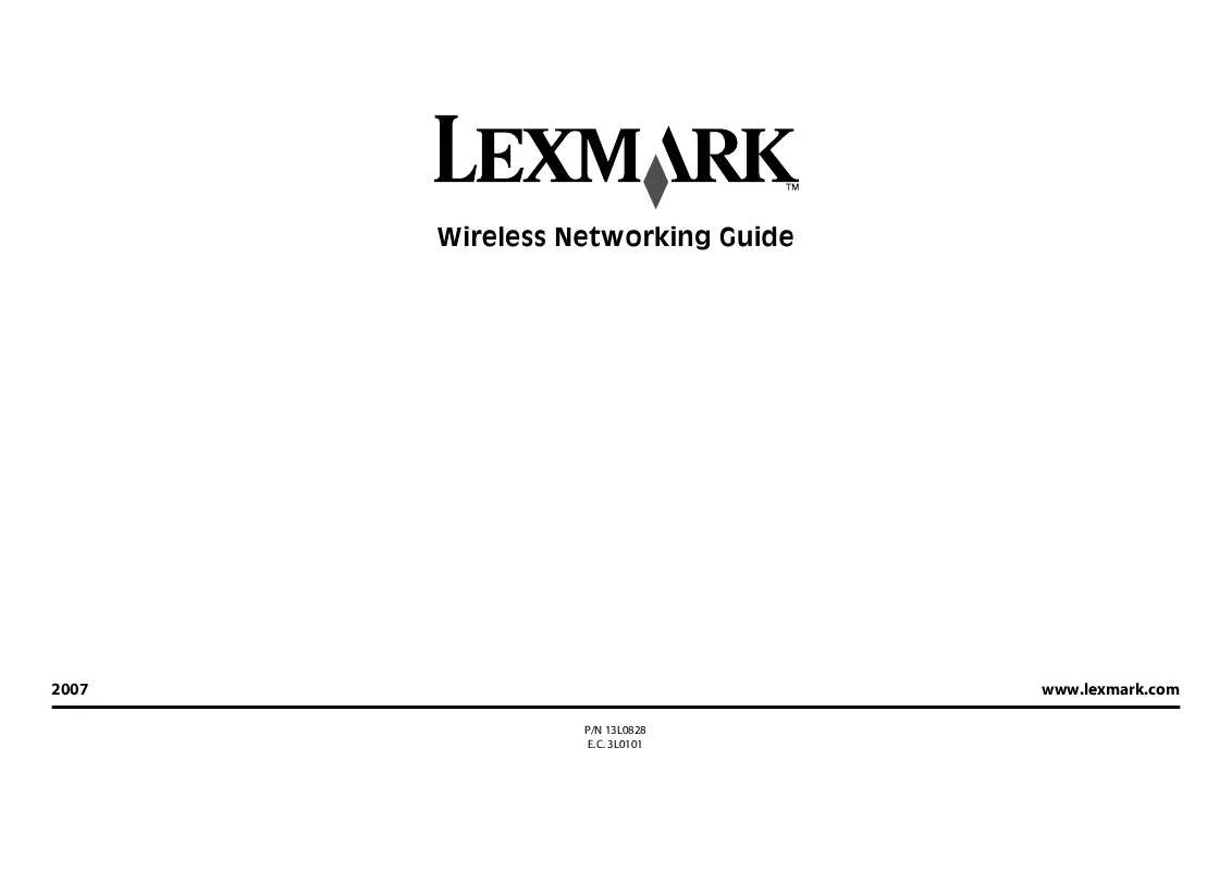 Mode d'emploi LEXMARK Z2490