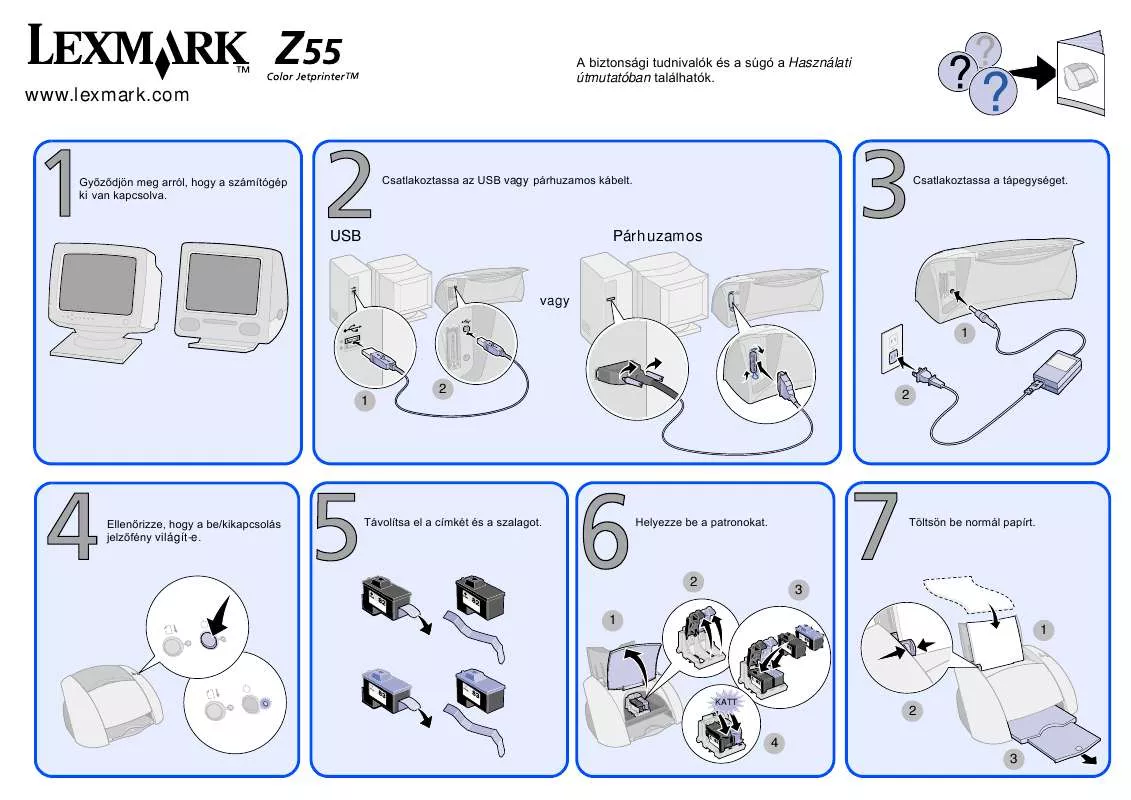 Mode d'emploi LEXMARK Z55