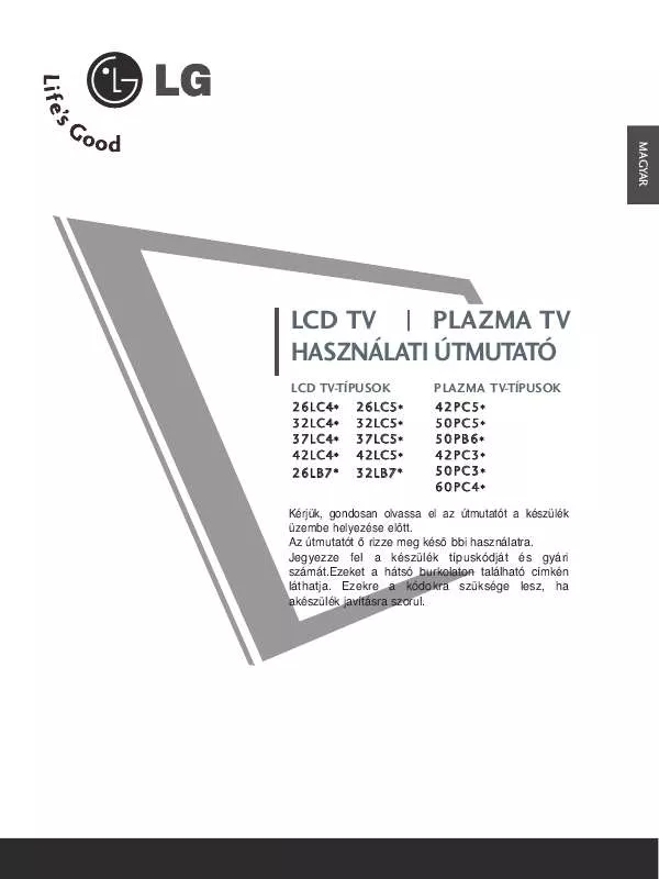 Mode d'emploi LG 42PC56