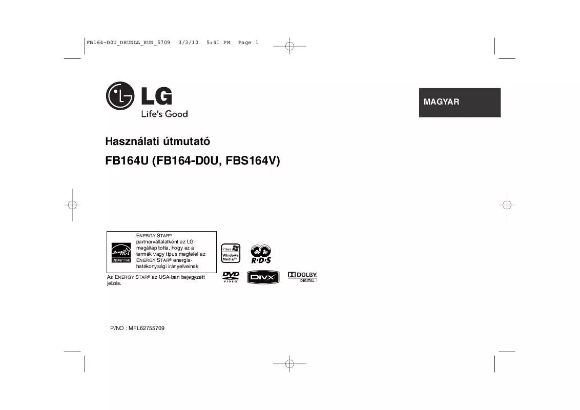 Mode d'emploi LG FB-164U